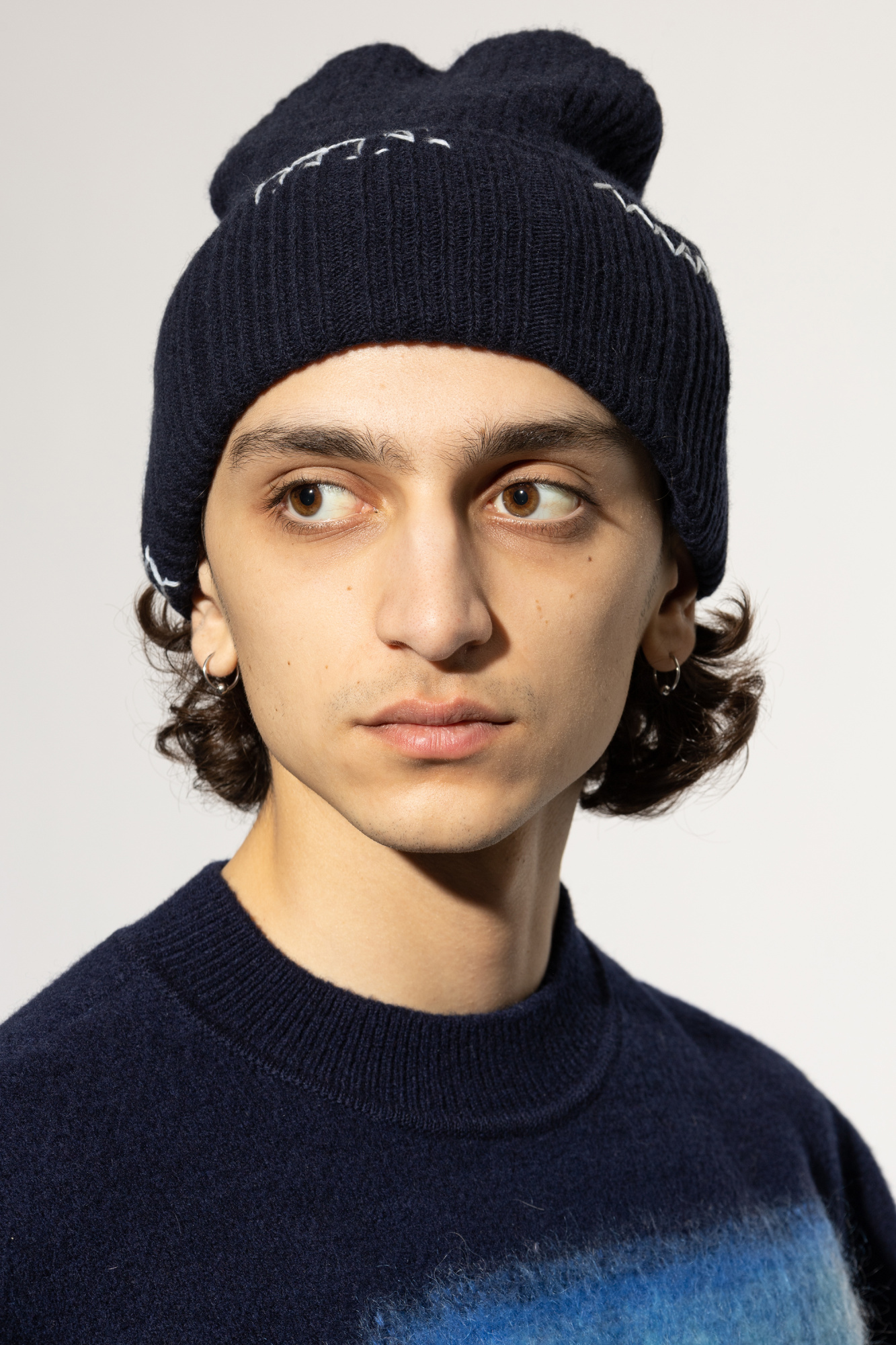 Marni Wool beanie with stitching | Men's Accessories | Vitkac